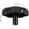thumbnail image 2 of Generic 2 Pcs Rv Window Vent Knob Lock Black 1-inch Screw, 2 of 6