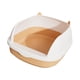 thumbnail image 3 of Caja de arena para gatos, orinal para mascotas, marco desmontable, arenero duradero, bandeja para arena para mascotas, orinal para gatos, inodoro para, 3 of 8