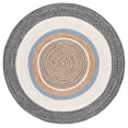 thumbnail image 2 of Safavieh Natural Fiber Jessika Bordered Area Rug, Black/Ivory, 6' x 6' Round, 2 of 7