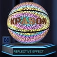 thumbnail image 5 of MILA CHIC Basketball, Holographic Glowing Basketball with Pump, Indoor Outdoor Multicolor Size 7 (29.5") Basketball for Men, Women, Boys, Girls Gift, 5 of 7