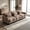 Rose Dust + Chenille + 3 Seat, variant on AUU Chenille 3-Seater Modular Sofa with Ergonomic Curve Design & Lumbar Pillow – Soft Supportive Couch, Easy Assembly for Living Room, Office, or Apartment