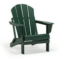 thumbnail image 4 of Braxton Folding Plastic Adirondack Chair, Dark Green, 4 of 16