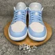 thumbnail image 4 of Ni - ke Air Jordan 1 Low Women Size 11.5 = Men 10 Football Grey Aluminum Blue DC0774-050, 4 of 5