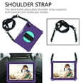 thumbnail image 6 of ELEHOLD Kids Heavy Duty Rugged Shockproof Case Compatible with iPad 10th Generation 10.9 inch 2022, Hard PC Case with Hand Strap Kickstand Cover Carrying Shoulder Strap,Purple+Mint, 6 of 6