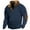 Blue, variant on Kagetolytai Mens Hoodie Sweatshirts Men's Vintage High Neck Top Half Zip Sports Long Sleeve Sweater Mens Hoodies Clearance Blue 3X