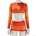 thumbnail image 6 of Goodtrade8 Bikini Swim Suit Two Piece for Women Long Sleeve Swim Coverage Solid Color Beach Womens Swimwear, 6 of 8