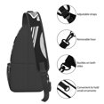 thumbnail image 4 of Firefighter Love Sling Crossbody Bag Cross Body Backpack Travel Hiking Daypack, 4 of 6