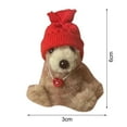 thumbnail image 4 of Mini Ours Poupée Col Nœud Chapeau Rouge Modèle Animal Adorable Décoration Miniature Accessoires Peluche Jouet Maison de Poupée Peluche Fête, 4 of 11