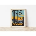thumbnail image 2 of Aaheei OlympicNational Park Wall Art Vintage Posters & Prints Set, Vintage National Parks Poster, Nature Vintage Wall Art, Mountain Travel Decor National Park Posters, 2 of 4