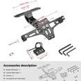 thumbnail image 3 of For MT07 MT10 Kawasaki Z750 Z800 BMW Universal Fender Eliminator Bracket License Plate Holder, 3 of 8
