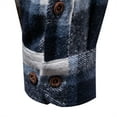 thumbnail image 6 of qolati Mens Plaid Long Sleeve Shirts Classic Button Down Shirt Jacket Tops Regular Fit Casual Business Dress Shirts, 6 of 6