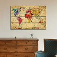 thumbnail image 3 of wall26 Canvas Print Wall Art Vibrant Rainbow World Map &amp; Wood Panels Architecture &amp; Maps Cities Illustrations Modern Art Rustic Scenic Relax/Calm Multicolor for Living Room, Bedroom, Office -, 3 of 5