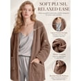 thumbnail image 5 of DAKIMOE Sleep Cardigans Robe Bed Jackets for Women Toasty Cozy Sherpa Coat Cloud-Soft House Jacket Loose Oversized Fleece Fuzzy Outwear, S-XXL, 5 of 9