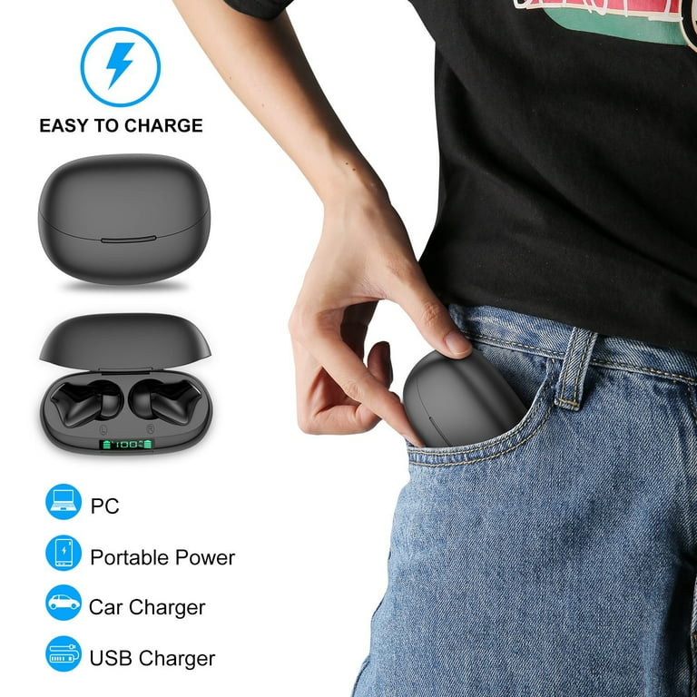Wireless Earbuds Bluetooth 5.1 Headphones 35H Playtime Type C Charging Touch Control In Ear Headphones with Clear Voice Capture Technology IPX7