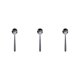 thumbnail image 4 of Advancent Cuchara de acero inoxidable con diseño en espiral, cuchara lavable para café, bebida, restaurante, herramienta para ceremonia de boda, Negro 3piezas Advancent CBP187132, 4 of 6