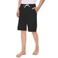 thumbnail image 4 of Tyhengta Men's Casual Cotton Shorts Drawstring Lightweight Summer Beach Shorts, 4 of 7
