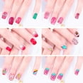 thumbnail image 5 of Kids Press Nails Kids Fake Nails Artificial Nail Tips Girls Full Coverage Short Fake Nails Nail Art Decoration, 5 of 5
