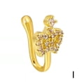 thumbnail image 1 of Bijou Clip de Nez en Forme de U Sans Perçage Micro-Incrusté Zircon Cœur Queue de Poisson Couronne Clou de Nez, 1 of 1