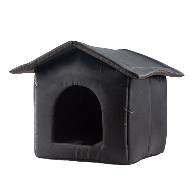Guardoinrt Cat House Fine Stitching And Non-deforming No Loose Threads Colorfast And Soft Texture Waterproof black M:40*38*35 cm 1Set