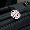 thumbnail image 5 of Vintage Retro Beach Wear Bikinis Swimsuits Pattern Round Luggage ID Tag Card Suitcase Carry-On, 5 of 8