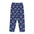 thumbnail image 3 of Lsque blue daisy Skull flower Print Women's Pajama Pants, Lounge Pant - Comfortable Home Wear,Elastic Waistband, Stylish Design-X-Large, 3 of 9