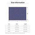 thumbnail image 2 of Throw Blanket for Couch, Polka dot navyblue Super Soft Fuzzy Comfy Warm Throw Blanket, Cuteness Lightweight Cozy Plush Flannel Blanket & Throws for Sofa and Bed All Season, 2 of 5