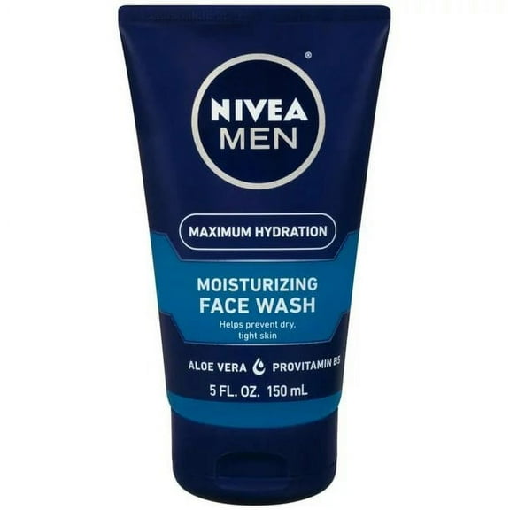 NIVEA FOR MEN Original Moisturizing Face Wash 5 oz (Pack of 2)