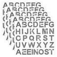 thumbnail image 1 of 170 Pcs Silver Rhinestone Letter Stickers, 5 Sheets 34 Letters Glitter Bling Alphabet Letter Stickers Black, 1 of 7