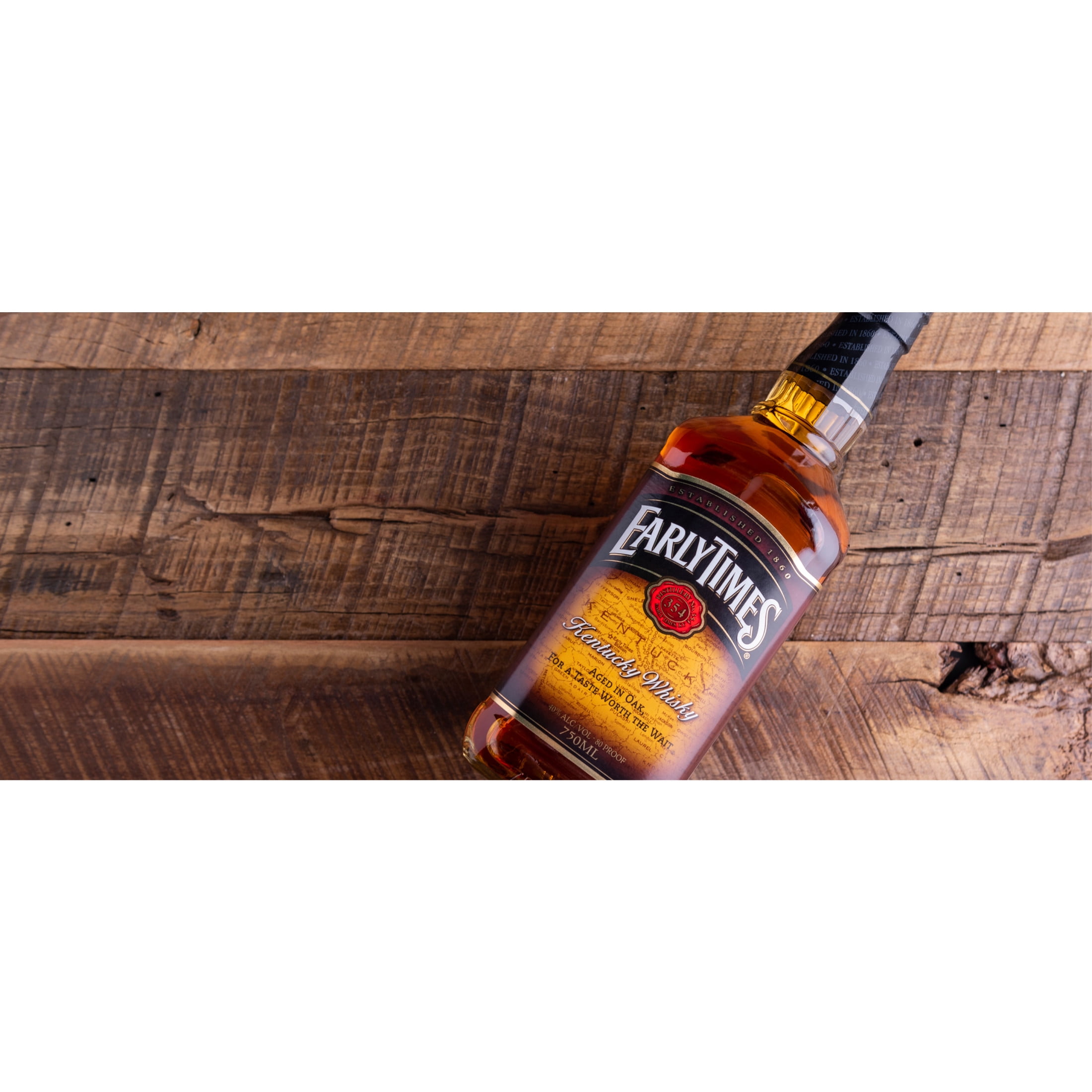 Early Times Kentucky Whiskey, 1.75 L Liquor, Plastic, 40% Alcohol