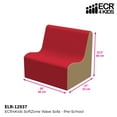 thumbnail image 2 of SoftZone® Wave Pre-School Sofa - Red/Sand, 2 of 2