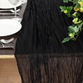 thumbnail image 3 of Balsa Circle 10 Feet Black Cotton Cheesecloth Gauze Extra Table Runner Home Decorations, 3 of 8