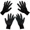 Black, variant on 2 Pairs Garden Gloves with Sturdy Claws – Quick & Easy Gardening Work Gloves