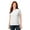 White, variant on Port & Company Women's Core Blend Tee. LPC55