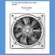 thumbnail image 3 of 6-inch Stainless Steel Exhaust Fan For Bathroom, Toilet Kitchen - Wall/window Mounted, 3 of 5