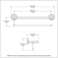 thumbnail image 3 of Prestige Regal Collection Paper Towel Holder with 16-in Gallery Glass Shelf in Antique Bronze, 3 of 3
