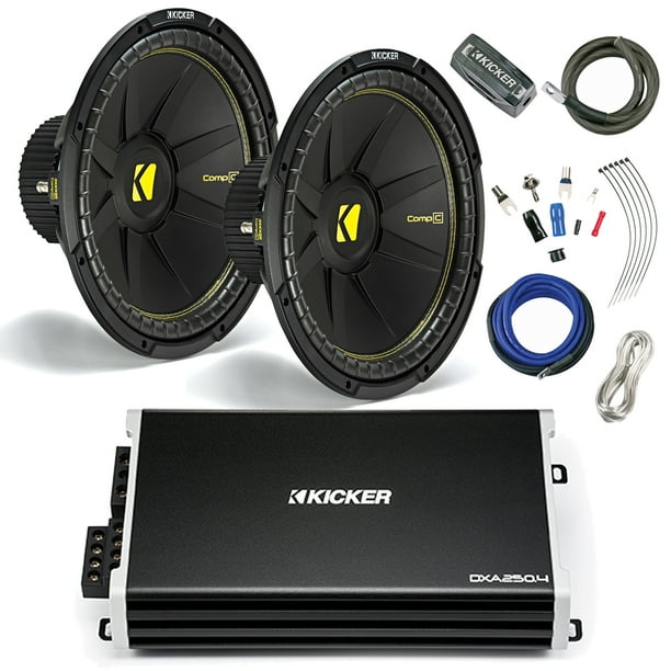 Kicker DX 4Channel 500 Watts Car Stereo Amplifier, Amp Installation