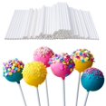 thumbnail image 1 of 100pcs White Paper Lollipop Stick Cake Pop Sucker Sticks For Chocolate Sugar Candy Lollypop DIY Mold Tool 10/15cm150x3.5mm Gao Jinjia LED, 1 of 2