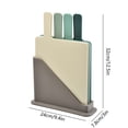 thumbnail image 3 of Plastic Cutting Board 4 Piece Set Household 4 Color Food Classification Cutting Board Kitchen Multifunctional Cutting Board, 3 of 6