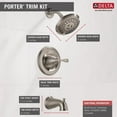 thumbnail image 6 of Delta Porter Monitor 1-Handle Brushed Nickel Tub and Shower Faucet, 6 of 6