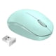 thumbnail image 2 of Ratón Inalámbrico Portátil 2.4G con Receptor USB para PC, Tableta, verde Sunnimix ratón de computadora ratón inalámbrico, 2 of 8