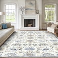 thumbnail image 3 of CHITOOMA 8'x10' Area Rugs for Living Room, Machine Washable Rugs Vintage Area Rug for Bedroom Dining Room Dorm Office with Non-Slip Backing, Stain Resistant Non-Shed Carpet, 3 of 10