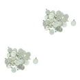 thumbnail image 3 of kurtrusly Ensemble de 50 Pendentifs de Collier Cabochon Rond Argent Blanc 43x22mm 2Set, 3 of 6