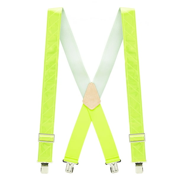 Suspender Store Reflective Safety Suspenders Yellow