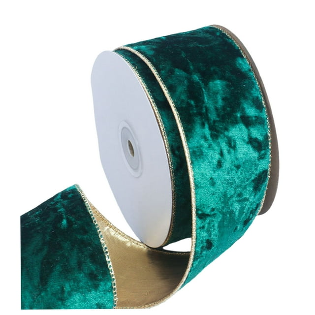 Maoww Red Velvet Ribbon With Wired Edge DIY Christmas Crafts Christmas Tree Decoration D-IY Craft Bow E