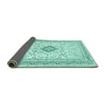 thumbnail image 2 of Ahgly Company Indoor Rectangle Medallion Turquoise Blue Traditional Area Rugs, 4' x 6', 2 of 4