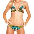 thumbnail image 2 of Easter Font Detachable Sponge Adjustable Strap Bikini Set Two-Pack, Beach & Pool Scenes, Bikinis Swim Suits, 2 of 6