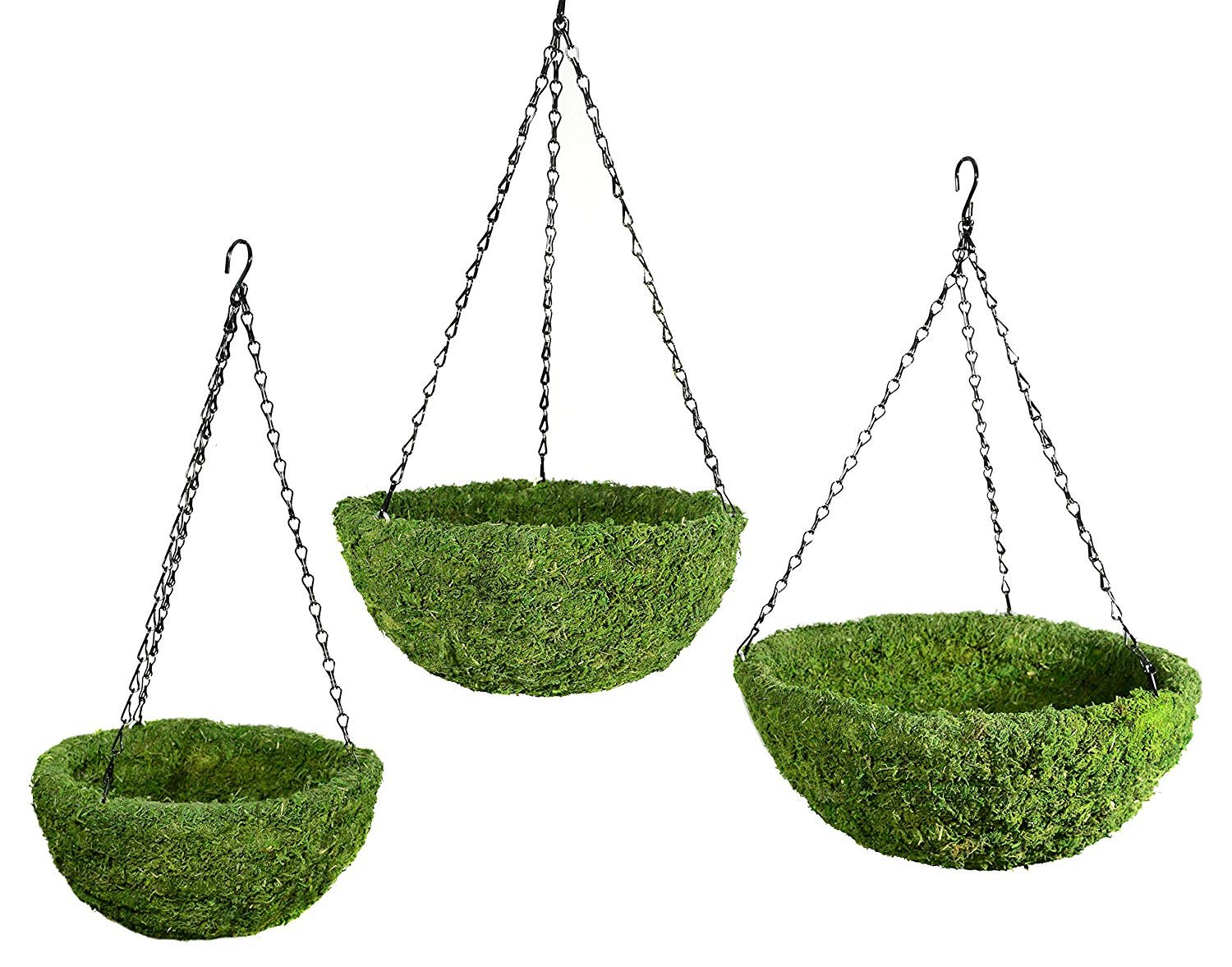 Super Moss 29320 MossWeave Medium Round Spring Green Hanging Basket