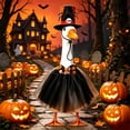 thumbnail image 6 of Porch Goose Outfits for 23" Plastic Porch Goose Halloween Pumpkin Outfit Goose Clothes for Cement Goose for Indoor Outdoor Garden Yard Lawn Patio Art Decor, 6 of 8