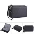 thumbnail image 2 of Large Capacity PU Leather Pencil Case 72 Slots Portable Organizer for School Supplies (Black), 2 of 2