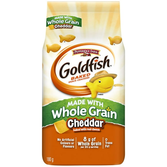 Craquelins Goldfish® Cheddar faits de grains entiers 180 g